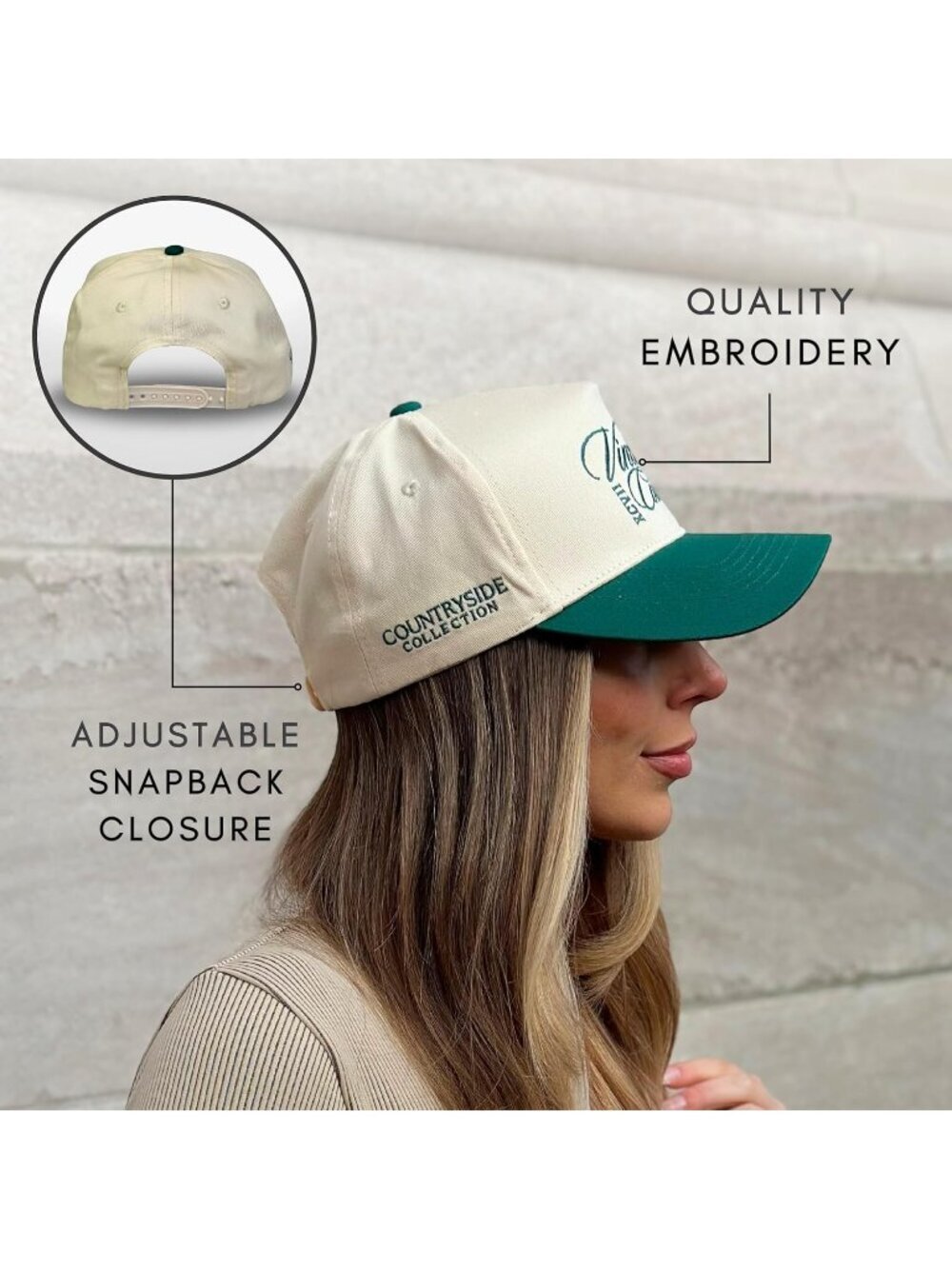 Unisex Green 1 Cute Caps Cowgirls Cowboys Snapback Western Trucker Hat - Picture 6 of 6